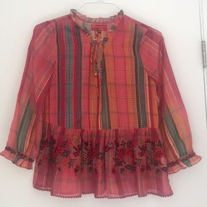 Anthropologie Bhanuni by Jyoti Peasant Blouse